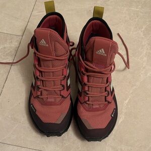 adidas Rose/Pink Trail Sneakers with Black Accents